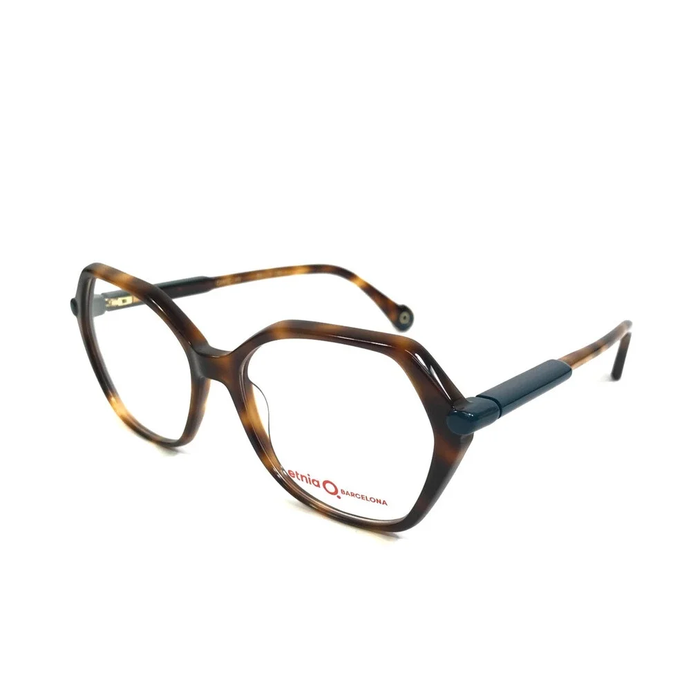 Etnia Barcelona Eyeglasses Frames CIANE HV Havana Geometric Full Rim 53-15-138